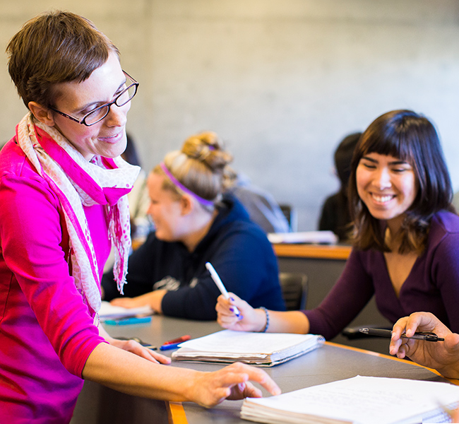 Teacher and students in classroom