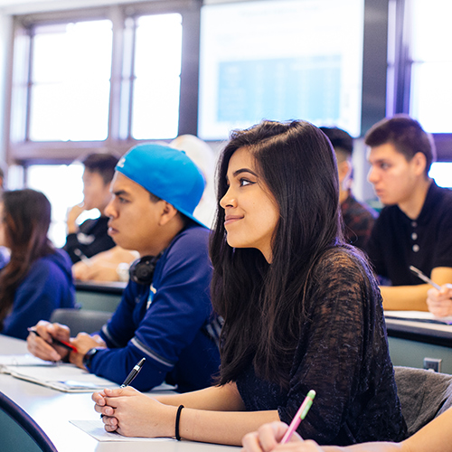 Students in a classroom